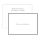 Bordered Folded Note Cards in Color of Your Choice Image 3 of 4